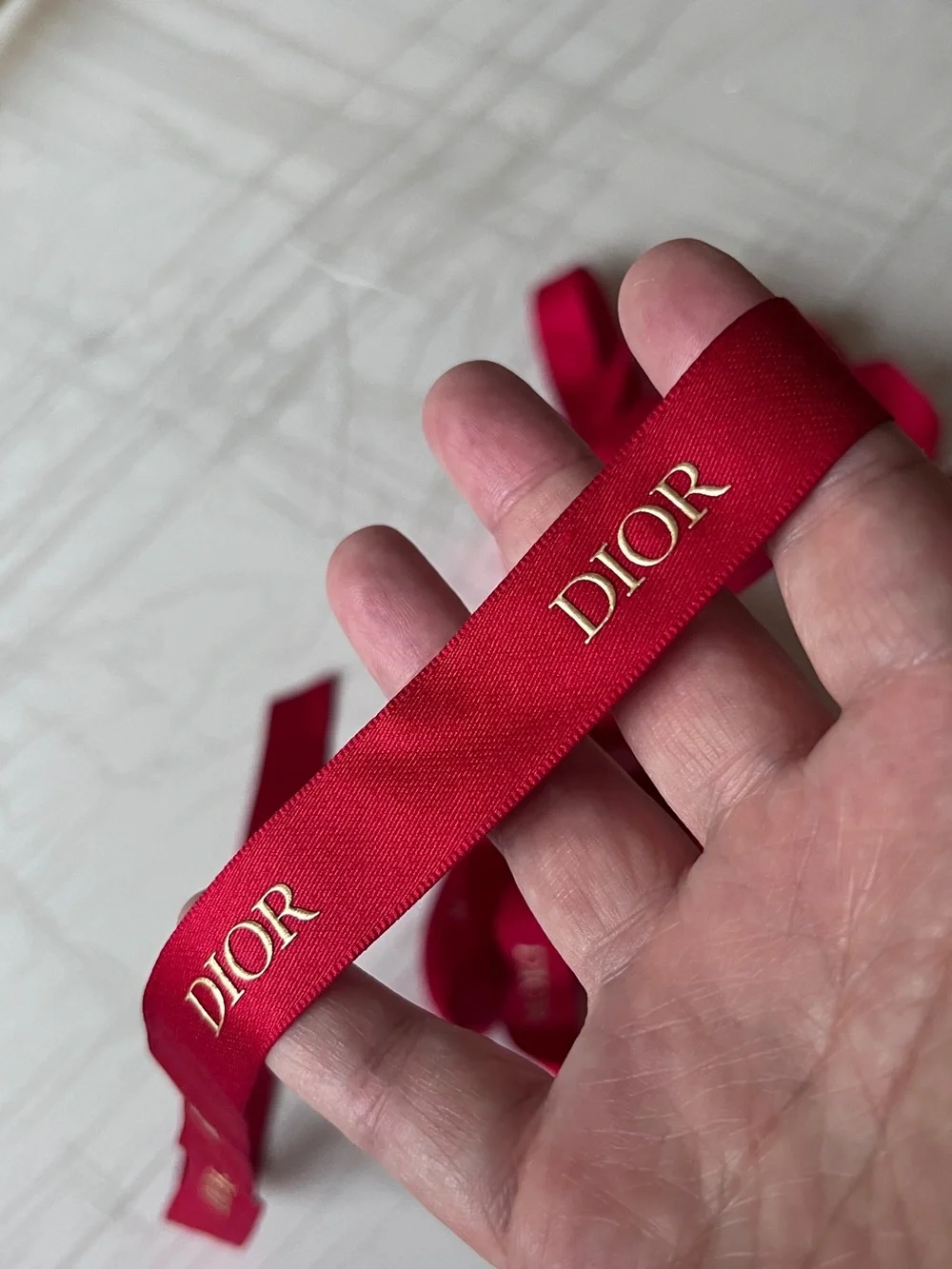 2Pc Dior Satin Ribbon set - Picture 4 of 6